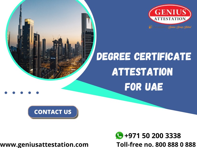 Degree Certificate Attestation for UAE