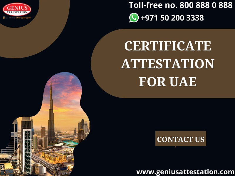 Certificate attestation UAE