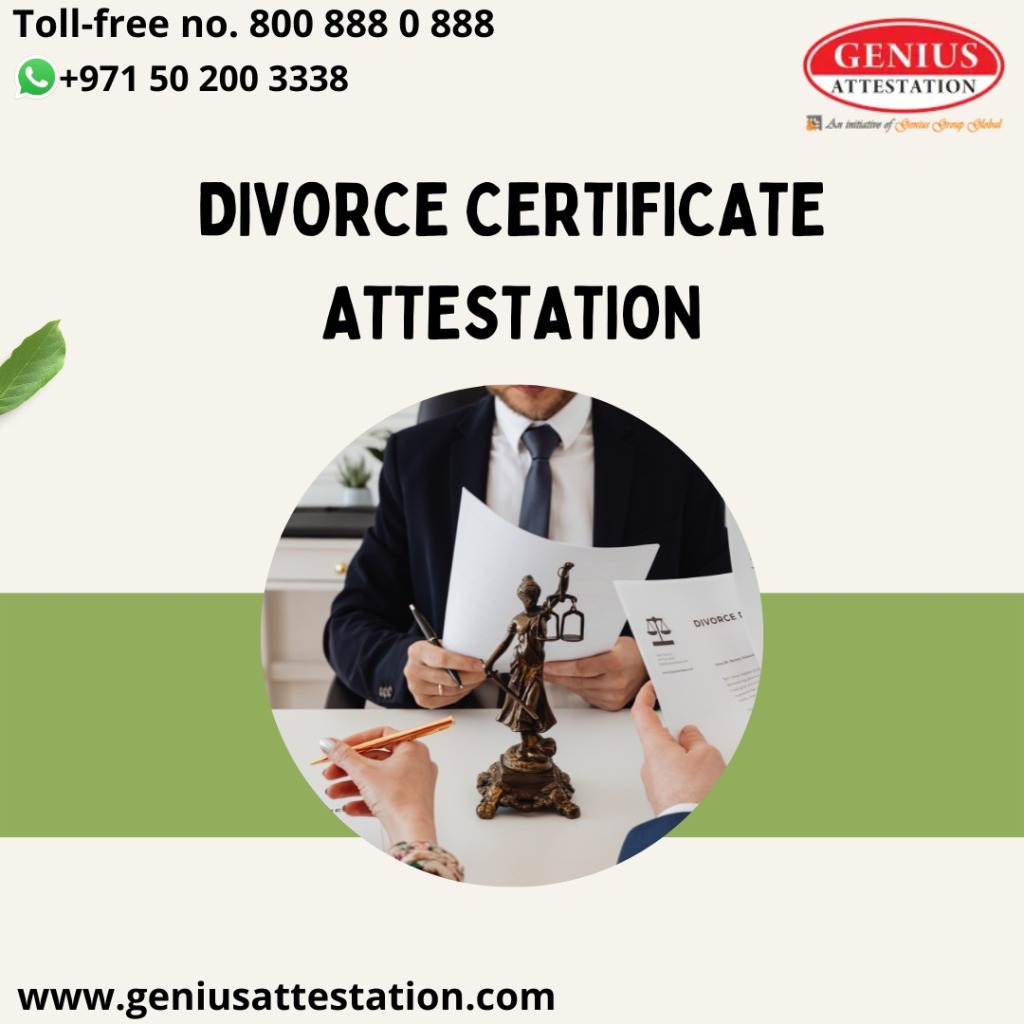 What is the complete divorce certificate attestation for UAE?